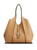 Bolsa de Couro Média para Compras Tod's T Timeless