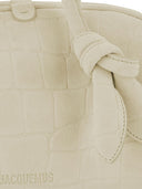 JACQUEMUS The Small Turismo crocodile-effect knotted shoulder bag