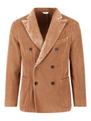 Chaquetas de cuero marrón Boglioli