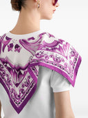 Хлопковая футболка Dolce & Gabbana с вставкой из платка