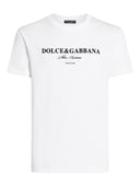 Camiseta de algodão com logo Dolce & Gabbana
