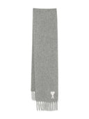 Ami Paris Ami De Coeur fringed scarf