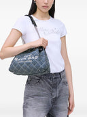 Marc Jacobs Borsa a Tracolla Trapuntata in Denim con Catena
