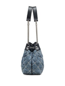 Marc Jacobs Die gesteppte Denim-Kettentasche