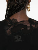 Suéter Ermanno Scervino com decote de renda floral