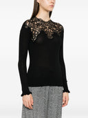 T-shirt Ermanno Scervino con rifinitura in pizzo