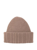 Fabiana Filippi Ribbed metallic-thread beanie hat
