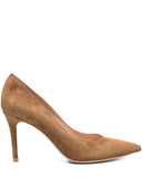 힐이 있는 브라운 Gianvito Rossi