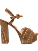 Sandalias de cuero marrón Gianvito Rossi