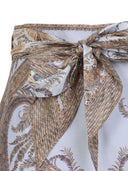 Shorts com estampa paisley Zimmermann e cinto
