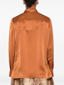 짐머만 자수 실크 셔츠