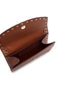 Bolsa de ombro de corrente de couro Valentino Garavani Rockstud