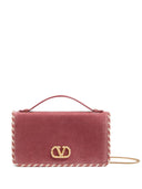 Bolso de cuero con borde trenzado Valentino Garavani