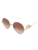 Occhiali da sole Chloé Chloè dorati