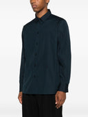 Camisa social Saint Laurent Cassandre de manga longa com botões