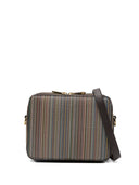Borsa a tracolla con zip superiore a righe Paul Smith