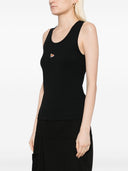 Maison Kitsuné Tanktop mit Fuchs-Stickerei