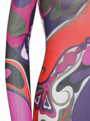 Pucci Rollkragenkleid mit Wirbelmuster