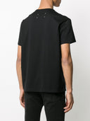 T-shirt in cotone con logo distorto Maison Margiela