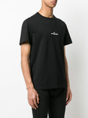 T-shirt in cotone con logo distorto Maison Margiela