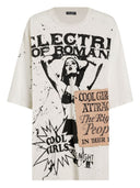 Camiseta de jersey extragrande con estampado de Dolce & Gabbana