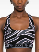 Pucci Racer-Neck bedruckter BH