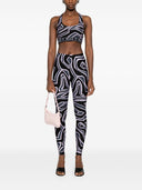Pucci Racer-Neck bedruckter BH