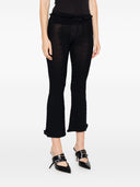 Pantalones acampanados con volante en el borde Balenciaga