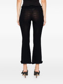 Balenciaga Hose mit Volantbesatz und ausgestelltem Bein