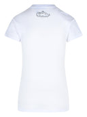 T-shirt drappeggiata con bottoni sulle spalle Balmain
