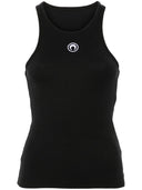 Top a coste con ricamo luna Marine Serre