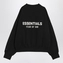 Свитшот Fear of God Essentials из черного хлопкового флиса с логотипом