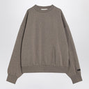 Fear of God Essentials graues Fleece-Baumwoll-Sweatshirt mit Logo