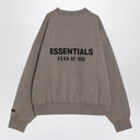 Moletom de algodão fleece cinza Fear of God Essentials com logo