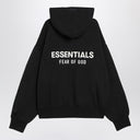 Fear of God Essentials Black fleece cotton sweatshirt with logo