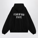 Fear of God Essentials Black zip sweatshirt with logo