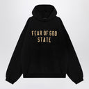 Fear of God Essentials Black hoodie with logo