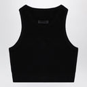 Camiseta sin mangas deportiva negra de panal Fear of God Essentials
