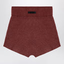 Fear of God Essentials Burgundy Honeycomb Short