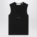 Fear of God Essentials Black tank top in stretch Waffle fabric