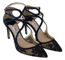 Navy Lancer Lederpumps Eleganz Entfesselt