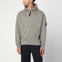 Felpa grigia con zip C.P. Company