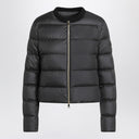 Moncler Black short zip-up puffer jacket