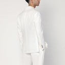Tagliatore Double-breasted cream-colored jacket in linen
