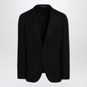 Tagliatore schwarze einreihige Jacke aus Wolle