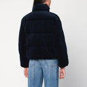 Jaqueta puffer de veludo cotelê azul marinho Polo Ralph Lauren