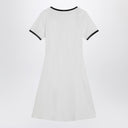Courreges Courrèges schwarzes/weißes Minikleid aus Baumwolle