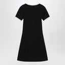 Courreges Courrèges White/black mini dress in cotton