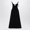 Vestido curto canelado preto Courreges Courrèges