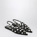 The Attico Black Grid ballerina
